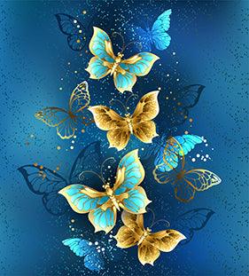 Butterfly Golds - Full Drill 5D DIY Diamond Painting Kits - Diamond Art Dezigns