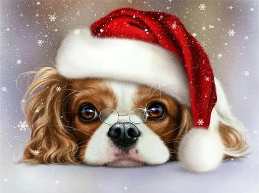 Christmas Cavalier Dog - Full Drill 5D DIY Diamond Painting Kits - Diamond Art Dezigns