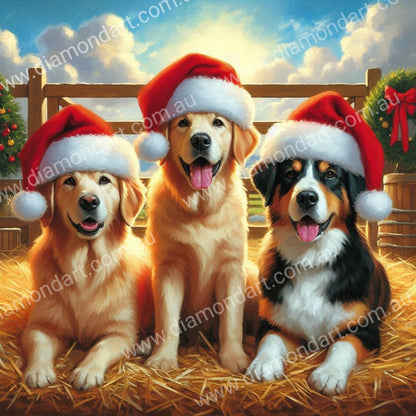 Christmas Farm Dogs