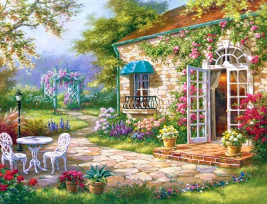 Cottage Garden - Full Drill 5D DIY Diamond Painting Kits - Diamond Art Dezigns