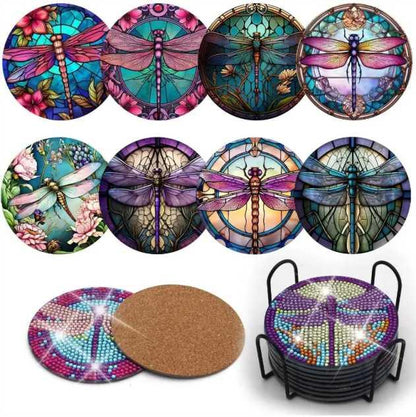 Coasters - Dragonflies - Diamond Art Dezigns