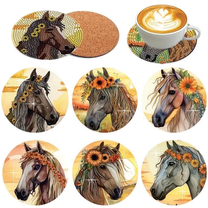 Coasters - Horse Flower - Diamond Art Dezigns