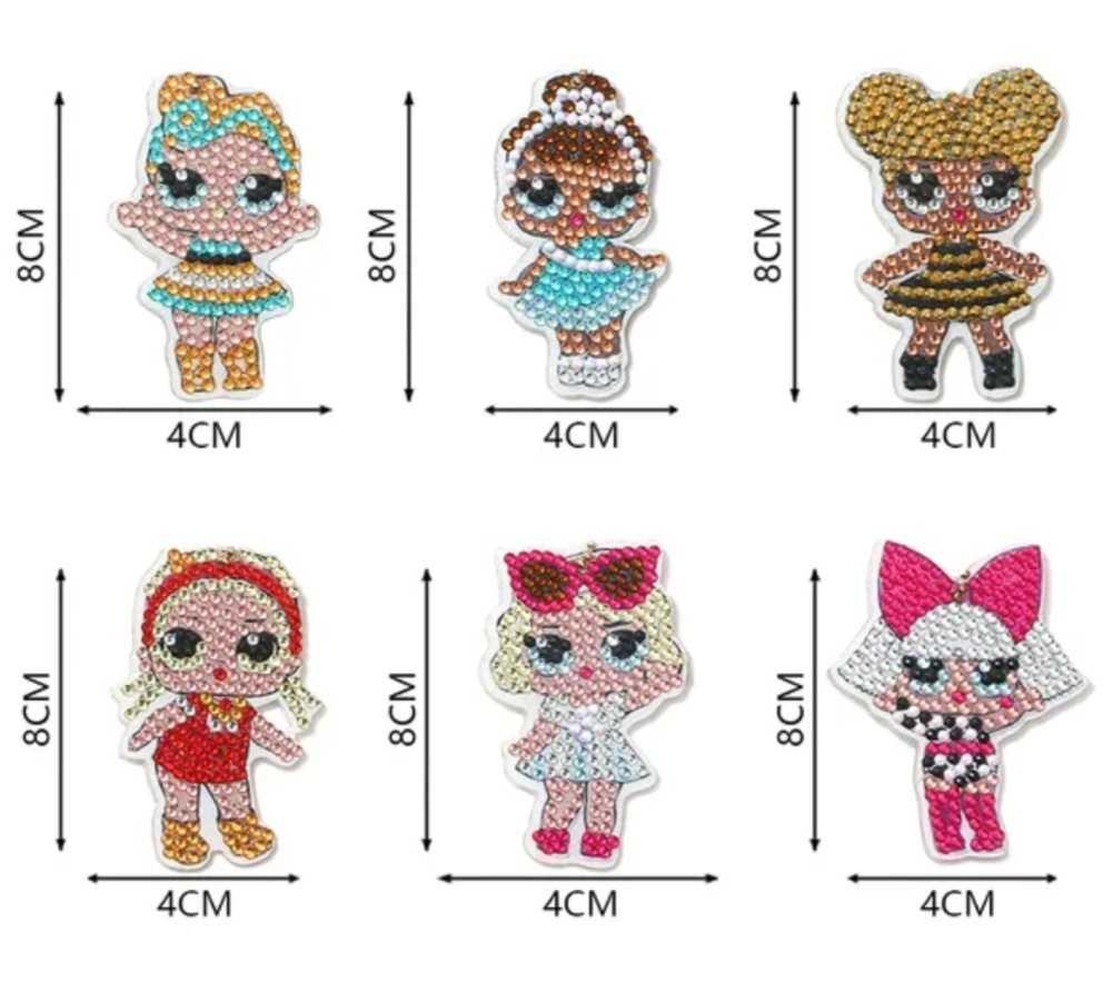 Keyring - LOL Dolls - Diamond Art Dezigns