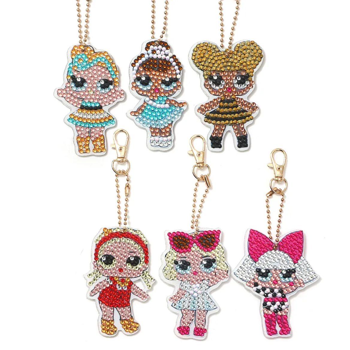 Keyring - LOL Dolls - Diamond Art Dezigns