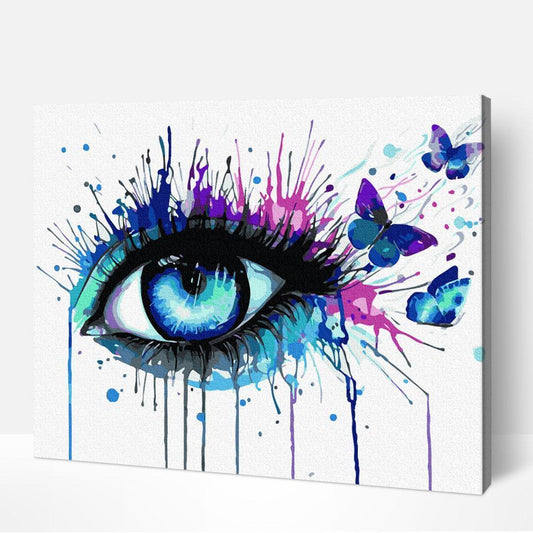 Eyes Rainbow Butterfly - Full Drill 5D DIY Diamond Painting Kits - Diamond Art Dezigns