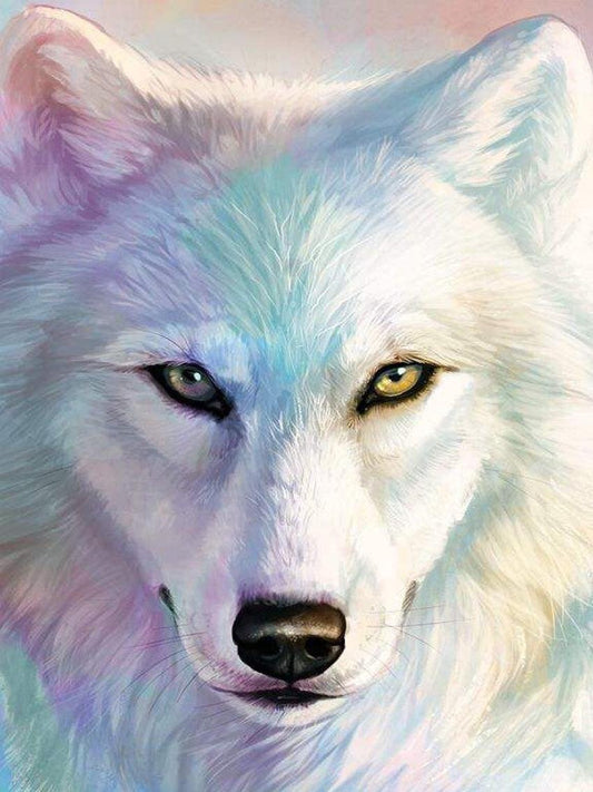 Wolf White - 40x30 - Diamond Art Dezigns