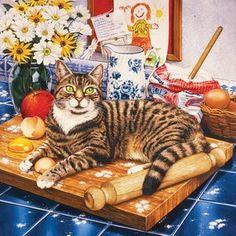 Country Cat - Full Drill 5D DIY Diamond Painting Kits - Diamond Art Dezigns