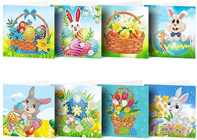 Easter Cards x 8 - Diamond Art Dezigns