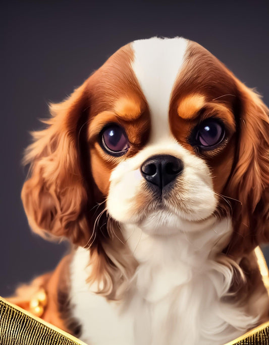 King Charles Spaniel Pup - Full Drill 5D DIY Diamond Painting Kits - Diamond Art Dezigns