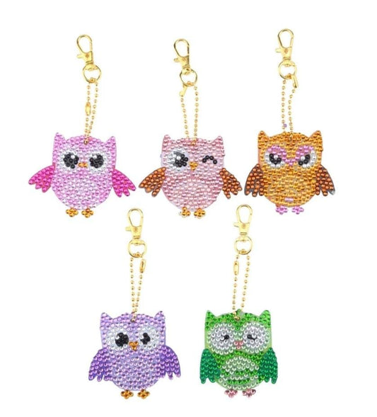 Keyring - Owls Cheeky - Diamond Art Dezigns