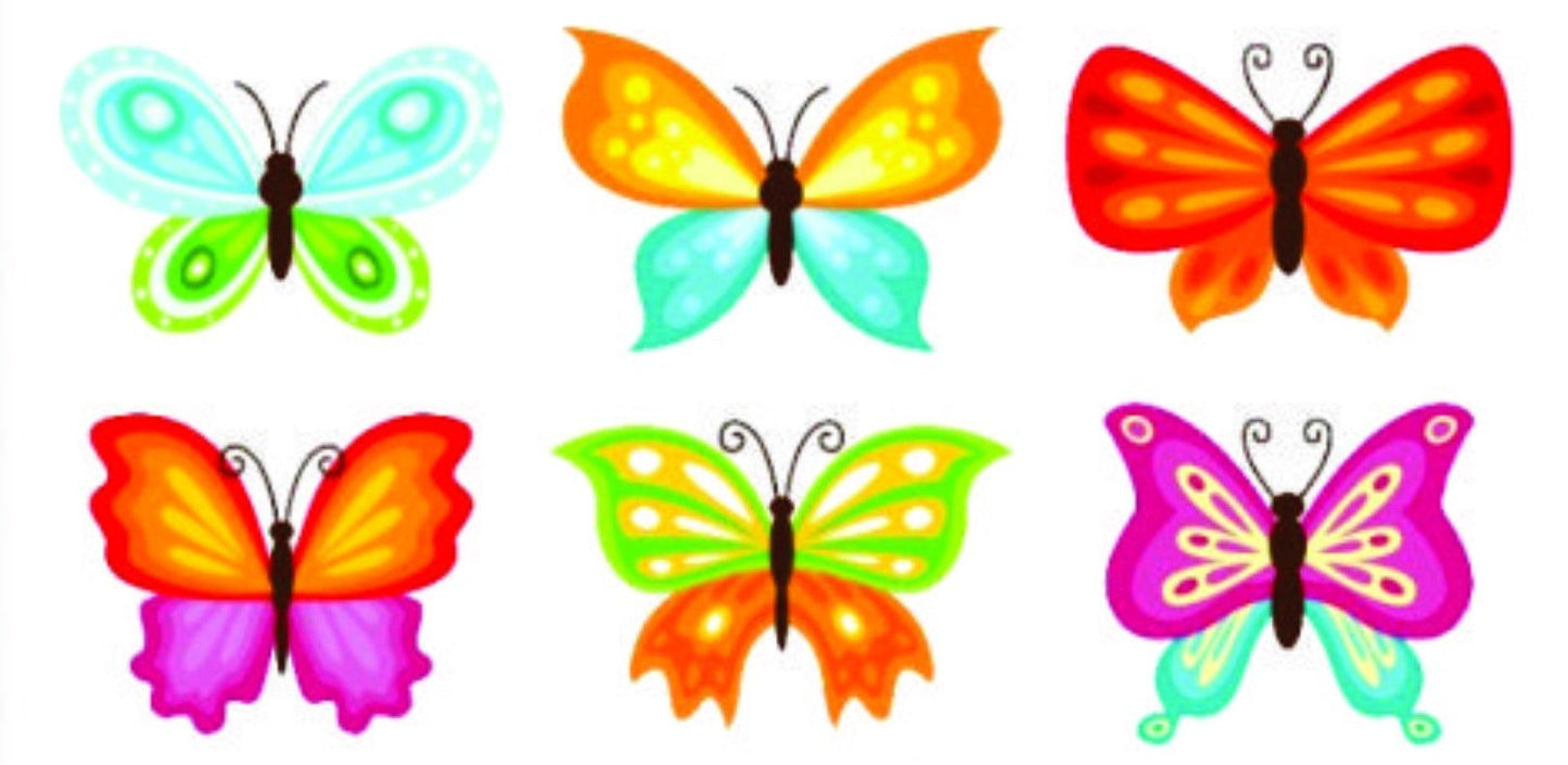 Stickers - Butterflys x 6 - Diamond Art Dezigns