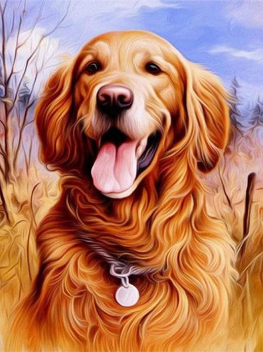 Golden Retriever - Full Drill 5D DIY Diamond Painting Kits - Diamond Art Dezigns